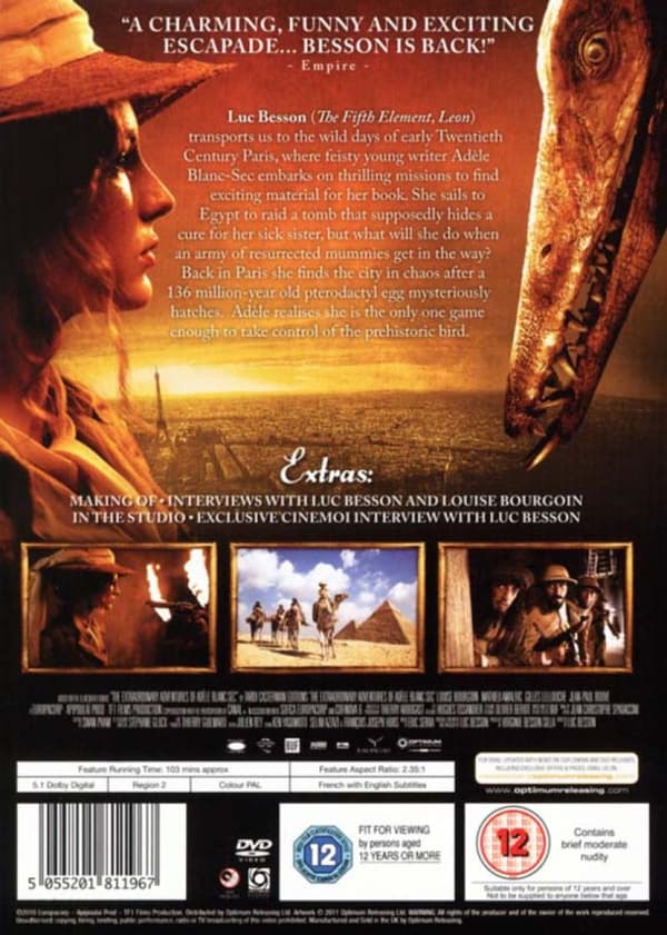 The Extraordinary Adventures Of Adele Blanc-Sec (2010) (DVD)