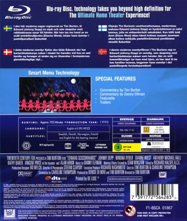 Edward Scissorhands (1990) (Blu-Ray)