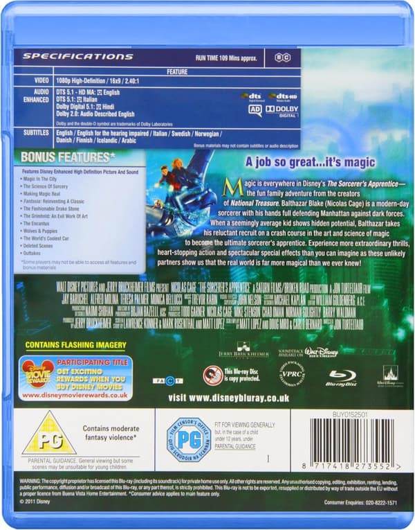 The Sorcerers Apprentice (2010) (Blu-Ray)