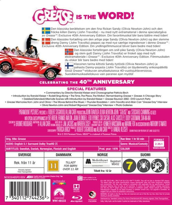 Grease (1978) (Blu-Ray)