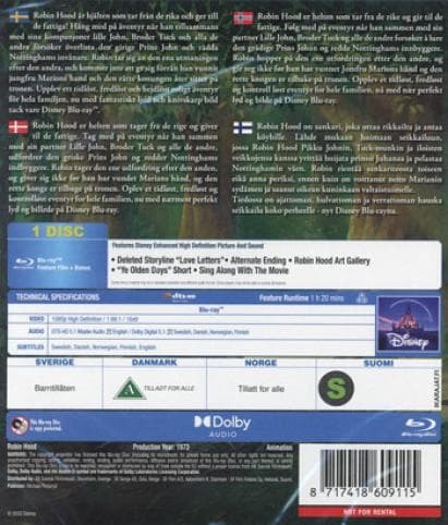 Robin Hood (1973) (Blu-Ray)