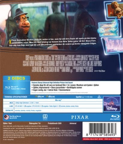 Soul (2020) / Själen (Blu-Ray)