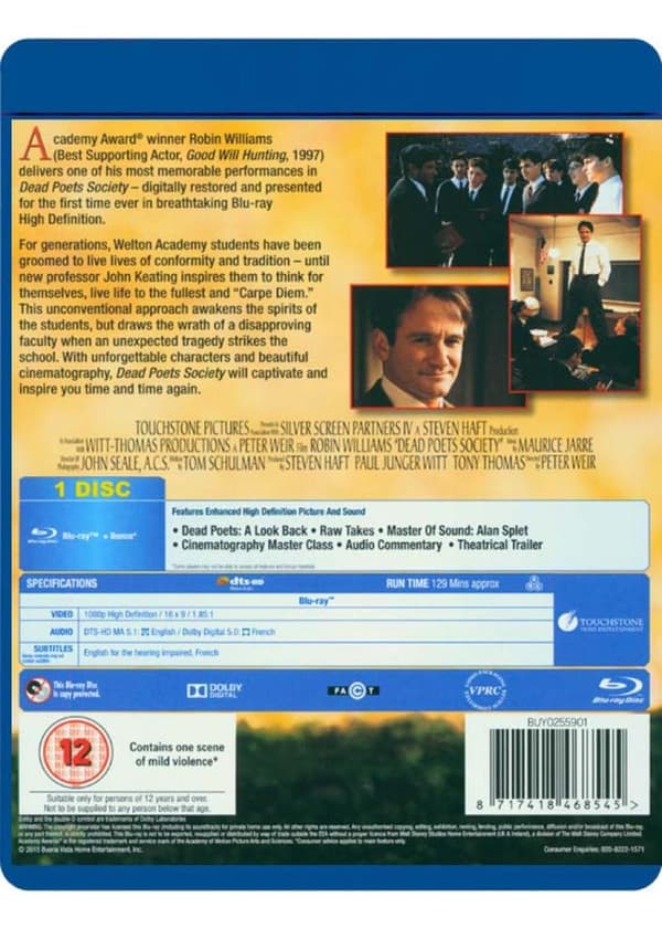 Dead Poets Society (1989) (Blu-Ray)
