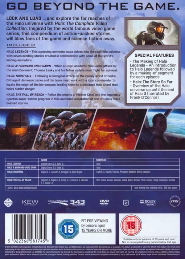 Halo - The Complete Video Collection DVD (import)