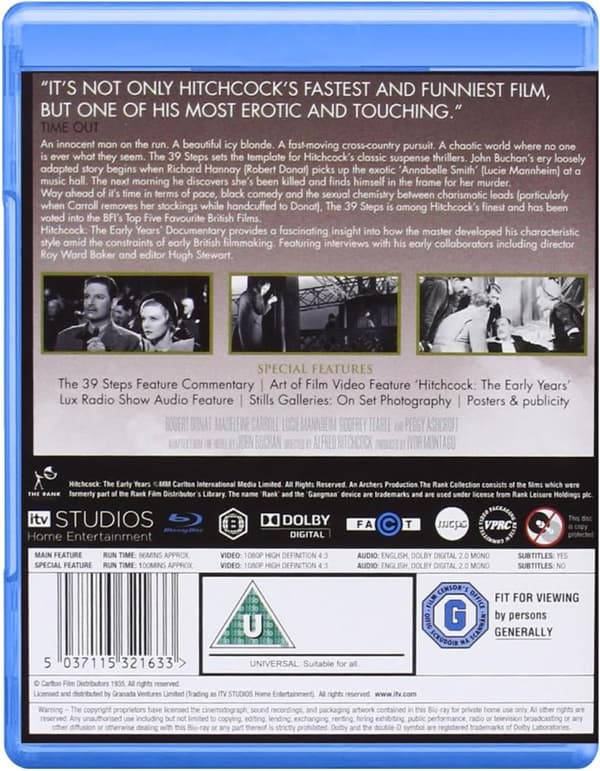 The 39 Steps (1935) (Blu-Ray)