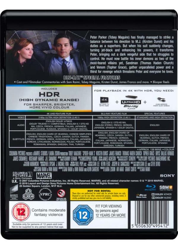 Spider-Man 3 (2007) (4K UHD)