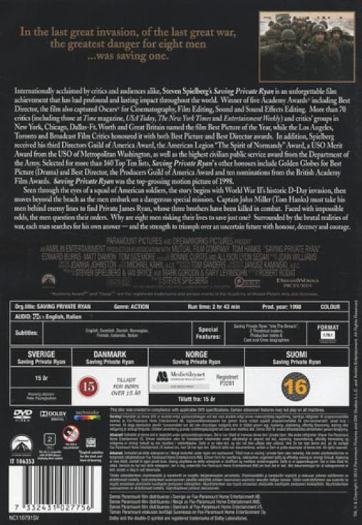 Saving Private Ryan (1998) (DVD)