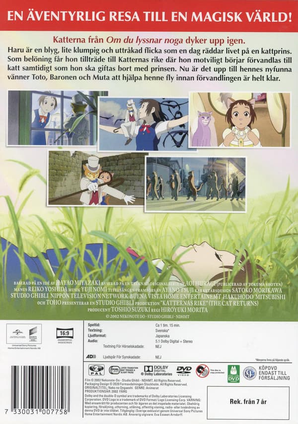 The Cat Returns (2002) Katternas rike (DVD)