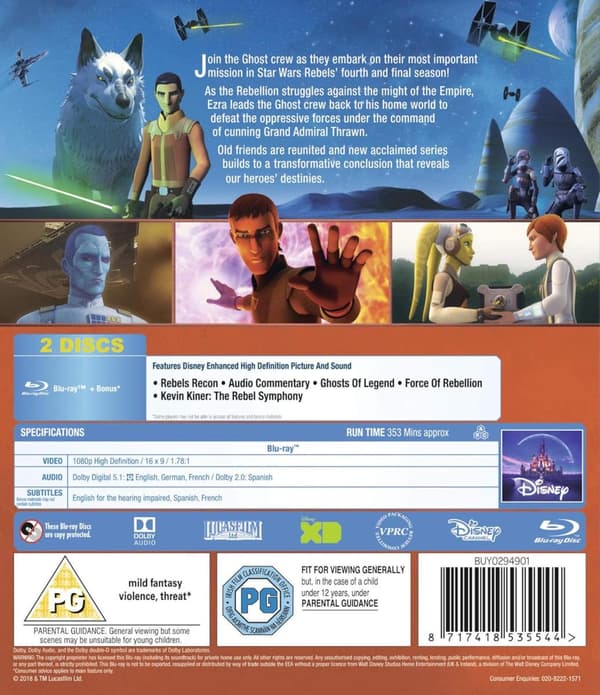 Star Wars: Rebels Season 4 (2017) (Blu-Ray)