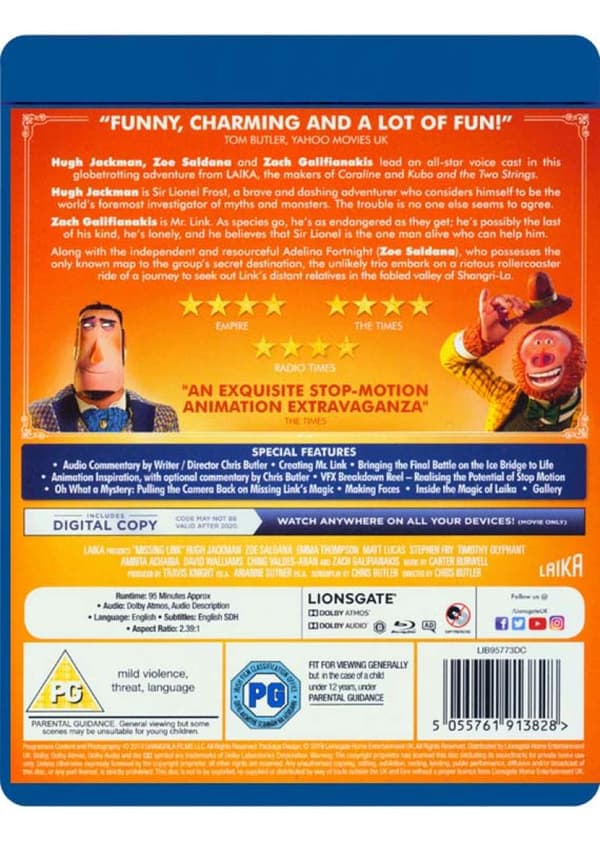 Missing Link (2019) (Blu-Ray)