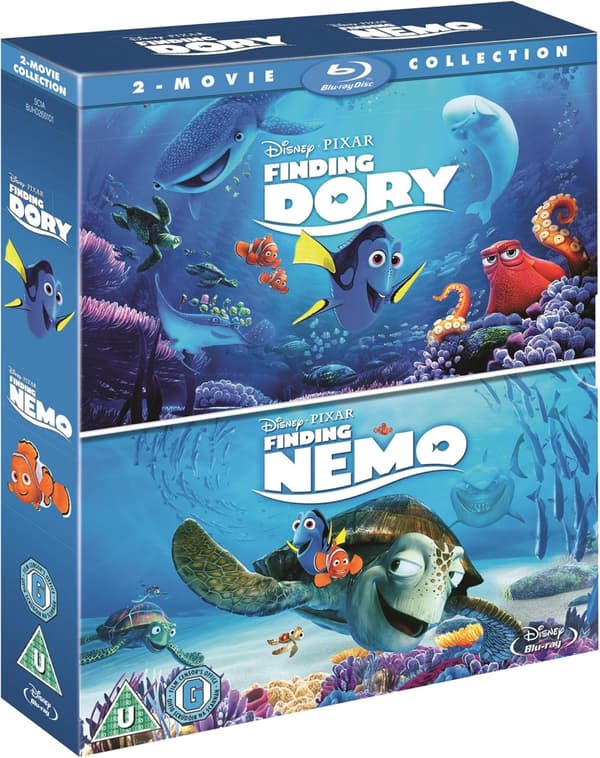 Finding Nemo (2003) & Finding Dory 2016) (Blu-Ray) 2 Movie Collection