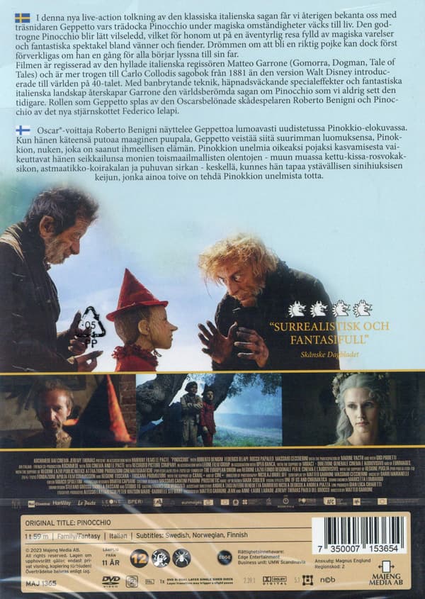 Pinocchio (2019) (DVD)