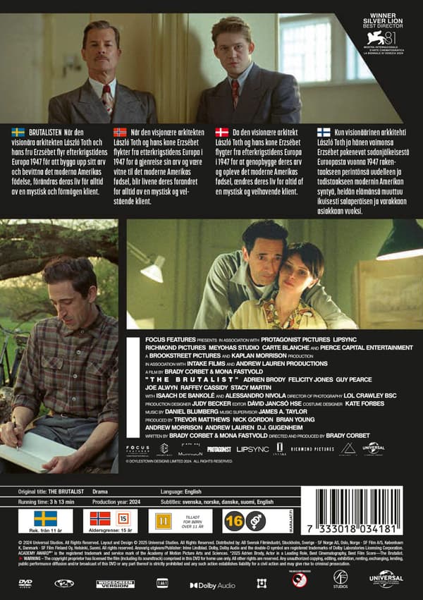 The Brutalist (2024) (DVD)