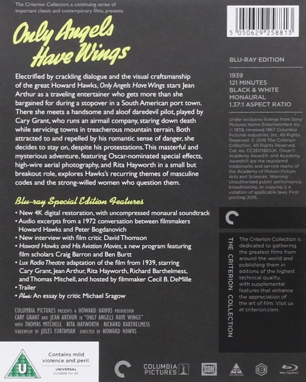 Only Angels Have Wings (1939) (Blu-Ray)
