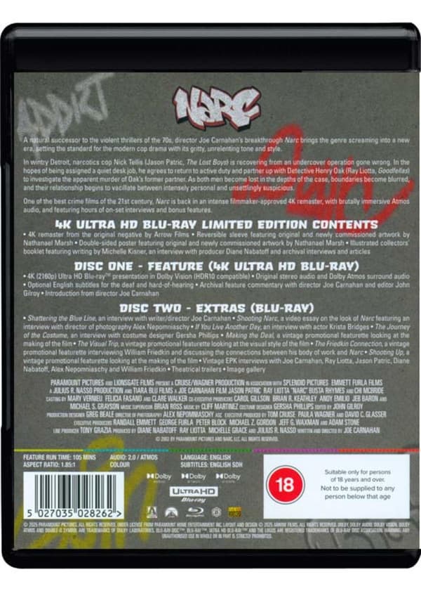Narc (2002) (4K UHD) Limited Edition