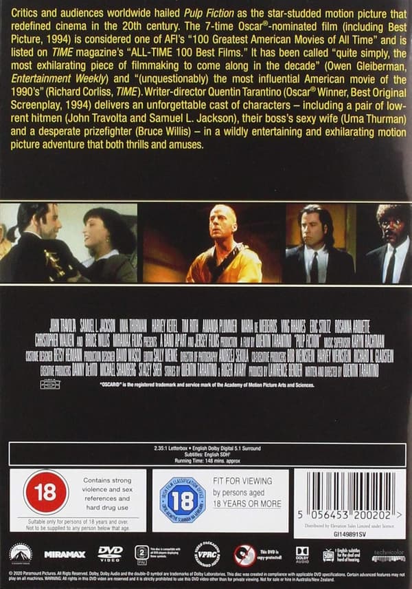 Pulp Fiction (1994) (DVD)