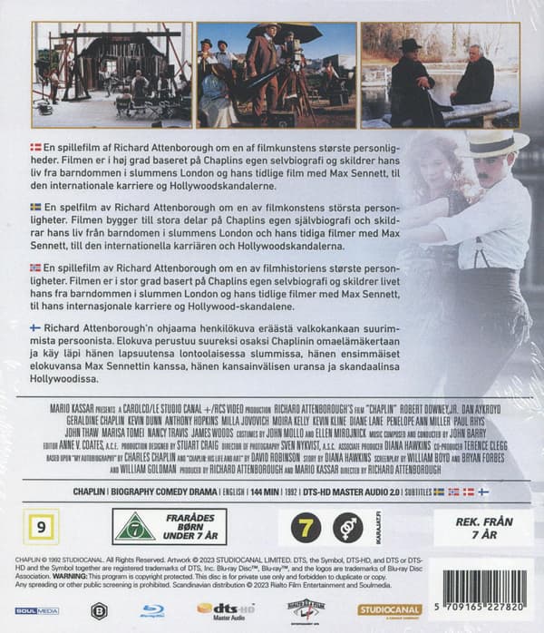 Chaplin (1992) Blu-Ray (svensk text)