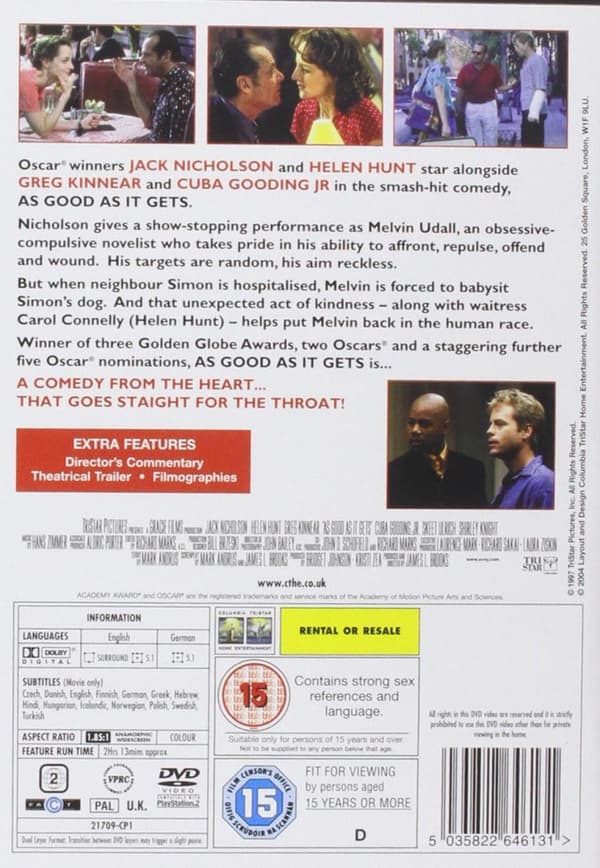 As Good As It Gets (1997) (DVD)
