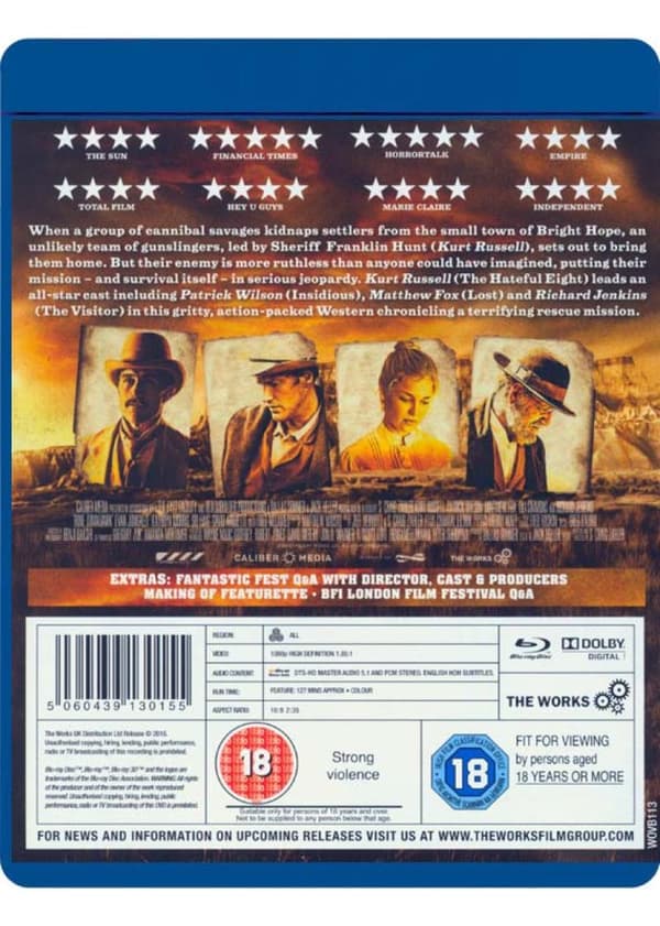 Bone Tomahawk (2015) (Blu-Ray)