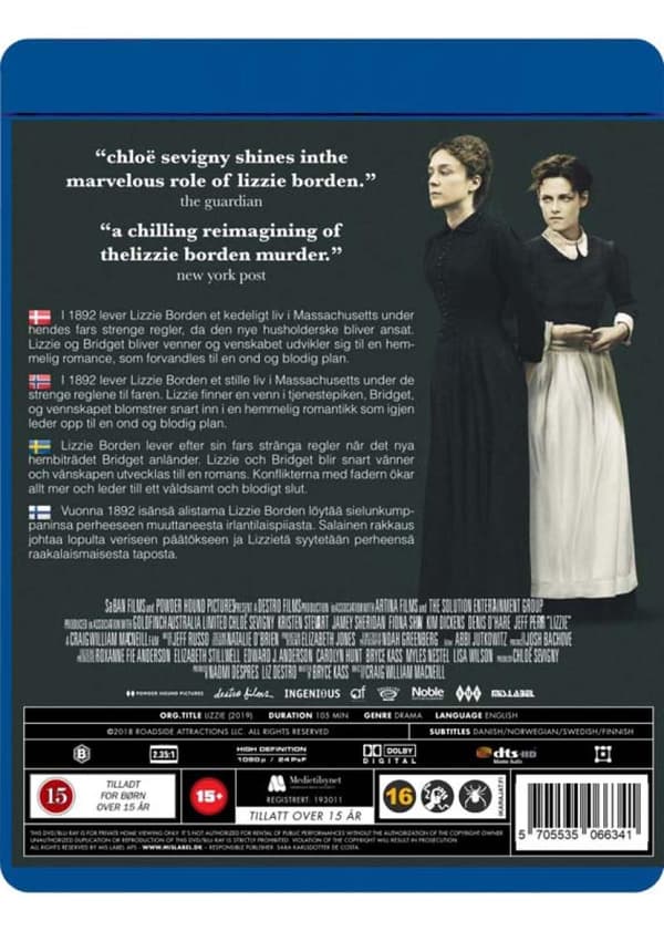Lizzie (2018) (Blu-Ray)