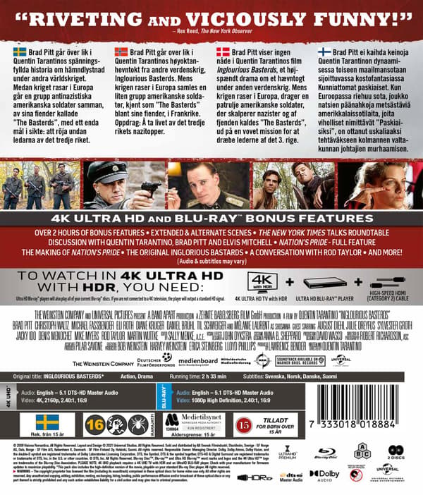 Inglourious Basterds (2009) (4K UHD)