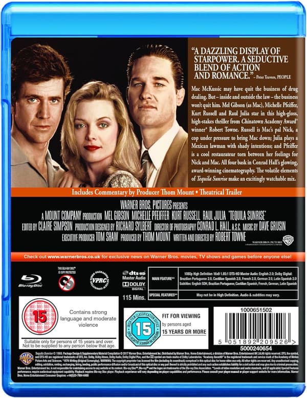 Tequila Sunrise (1988) (Blu-Ray)