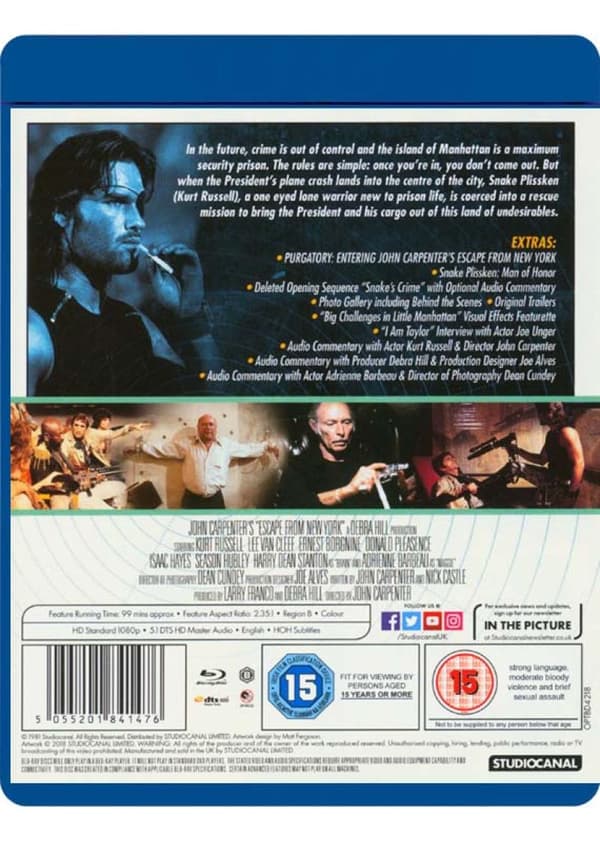 Escape From New York (1981) (Blu-Ray)