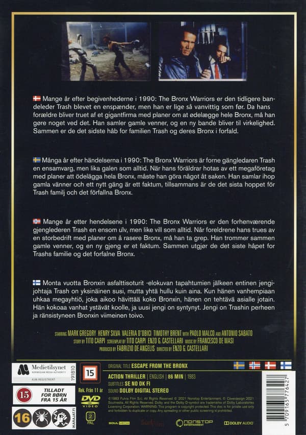 Escape From The Bronx (1983) (DVD)