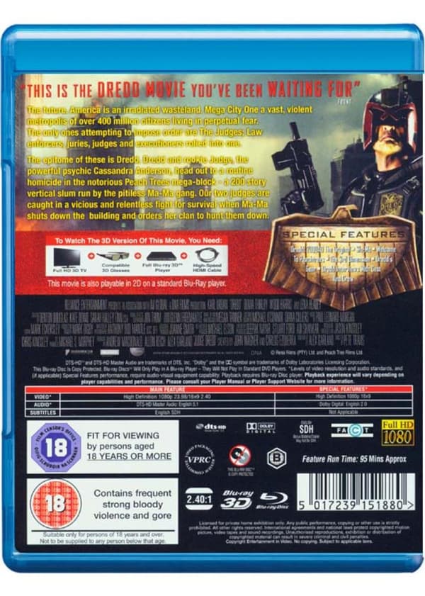 Dredd (2012) (Blu-Ray)