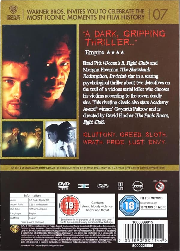 Seven (aka Se7en) (1995) (DVD)