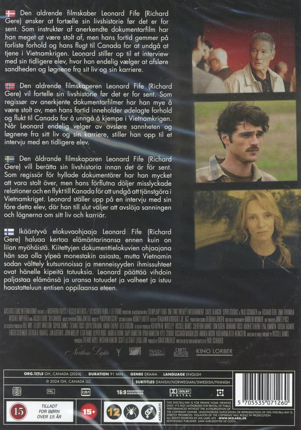 Oh, Canada (2024) (DVD)