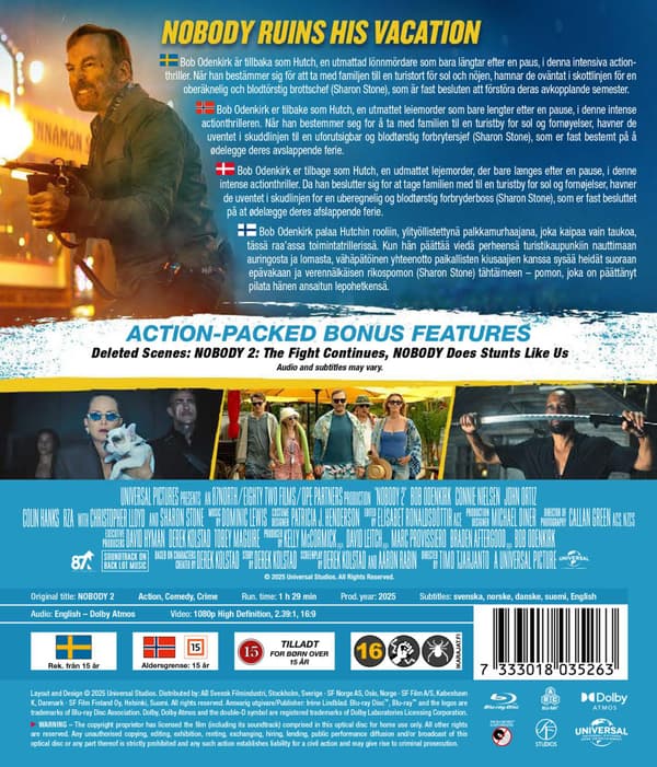Nobody 2 (2025) Blu-Ray (svensk text)