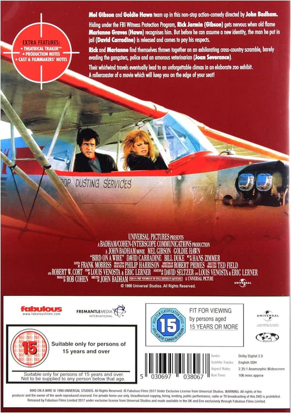 Bird on a Wire (1990) (DVD)