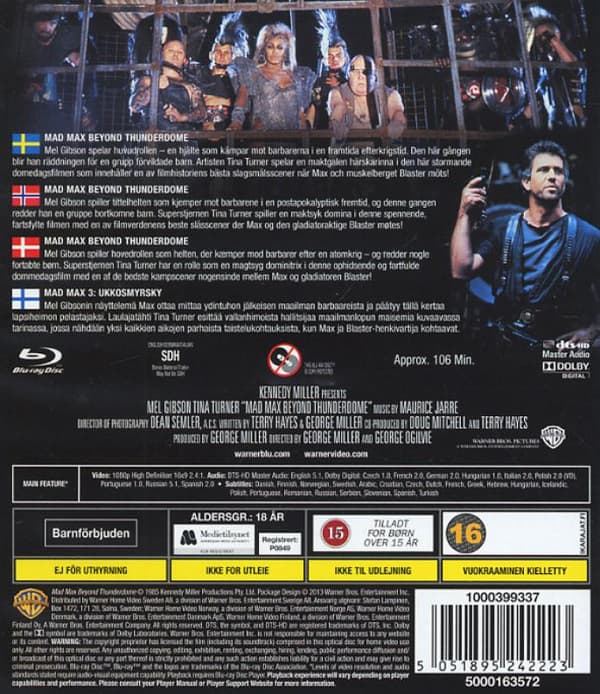 Mad Max 3: Beyond Thunderdome (1985) (Blu-Ray)