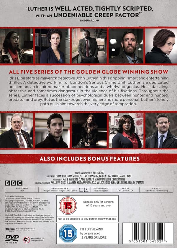 Luther The Complete Series (2010-2019) (DVD)