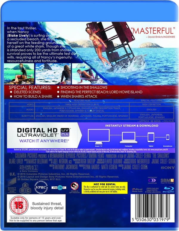 The Shallows (2016) (Blu-Ray)