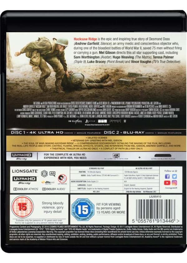 Hacksaw Ridge (2016) (4K UHD)