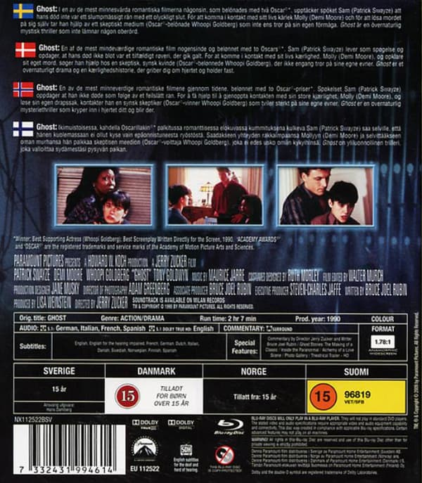 Ghost (1990) (Blu-Ray)