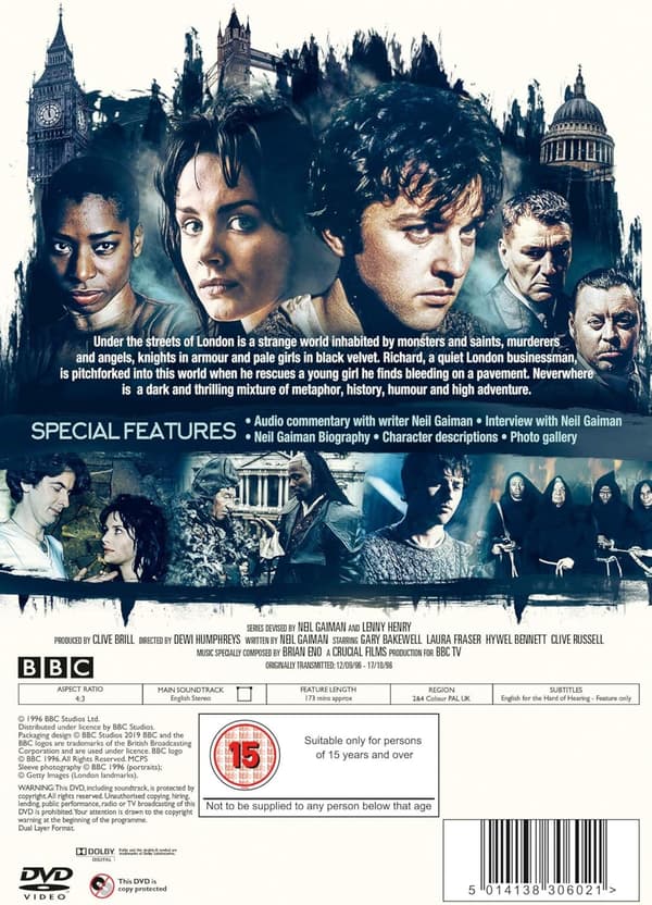 Neverwhere (1996) Mini Series (DVD)