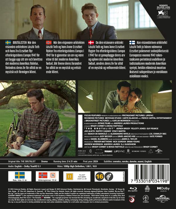 The Brutalist (2024) (Blu-Ray)