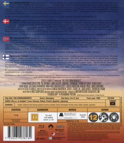 The Ten Commandments (1956) (Blu-Ray)