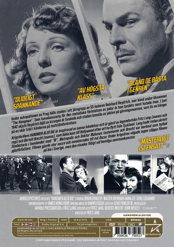 Hangmen also die! (1943) (DVD)
