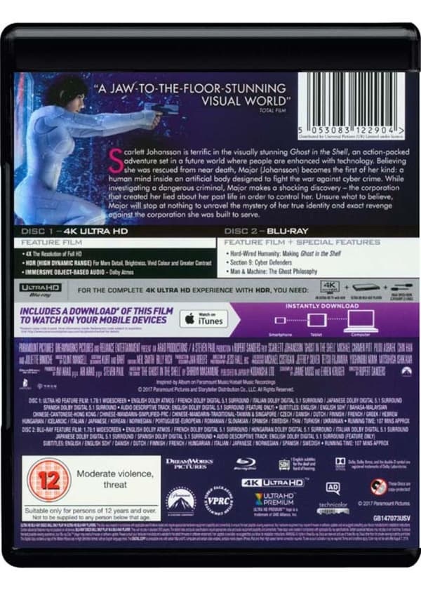 Ghost In The Shell (2017) (4K UHD)