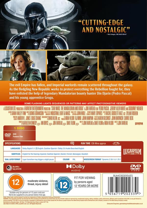 Star Wars: The Mandalorian and Grogu (2026) (DVD)