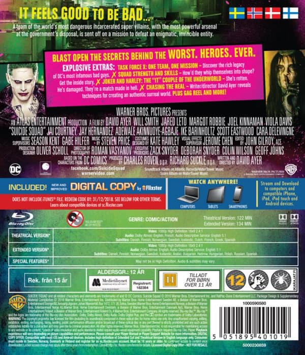 Suicide Squad (2016) (Blu-Ray)