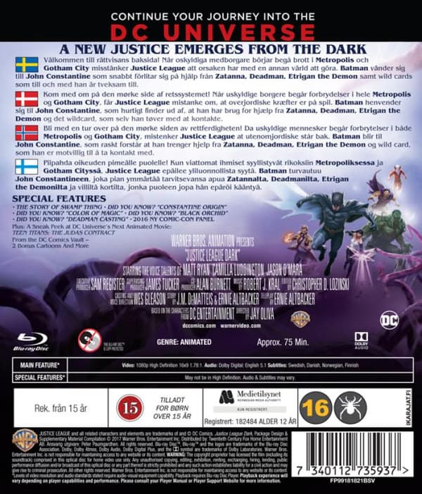 Justice League Dark (2017) (Blu-Ray)