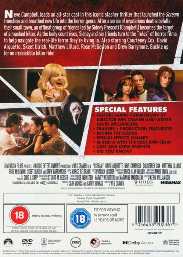 Scream 1 (1996) (DVD)