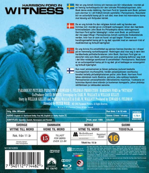 Witness (1985) (Blu-Ray)