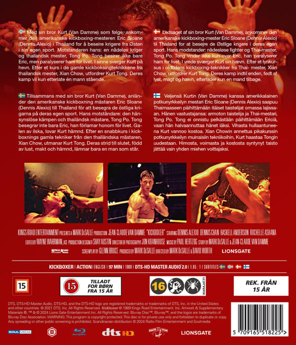 Kickboxer (1989) Blu-Ray (svensk text)
