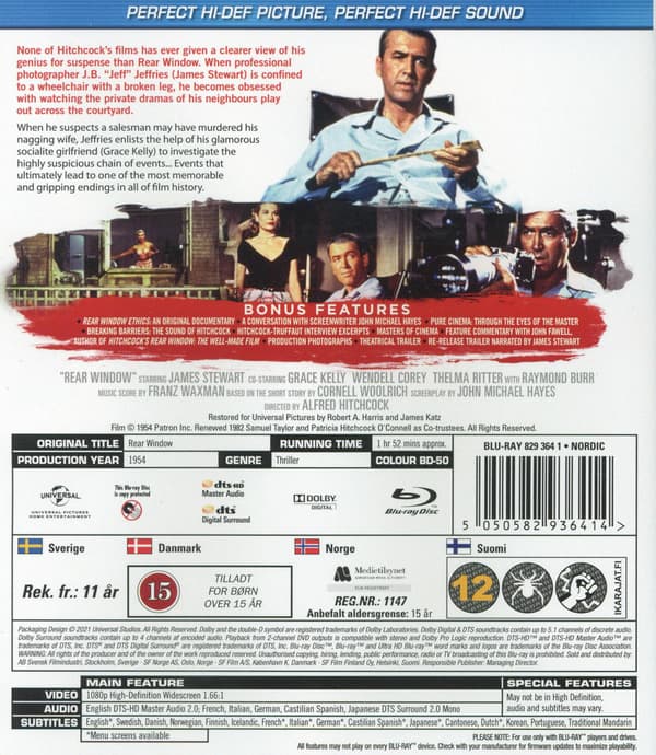 Rear Window (1954) (Blu-Ray)